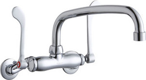 Elkay LK945AT10T6T Wall Mount Faucet, 3"-8" Adjustable  Centers