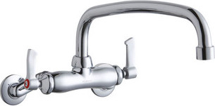 Elkay LK945AT12L2T Wall Mount Faucet, 3"-8" Adjustable  Centers