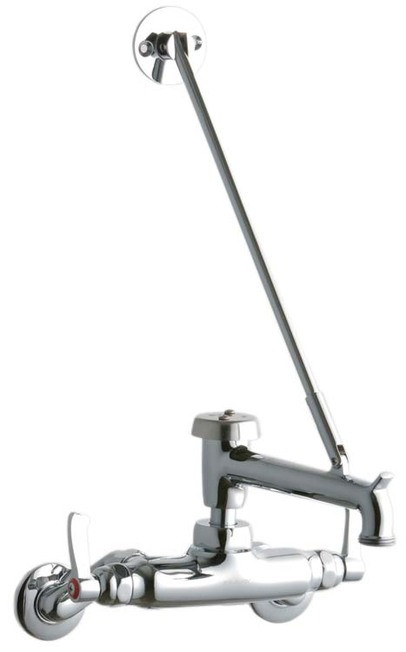Elkay LK945BP07L2T Wall Mount Faucet, 3"-8" Adjustable  Centers