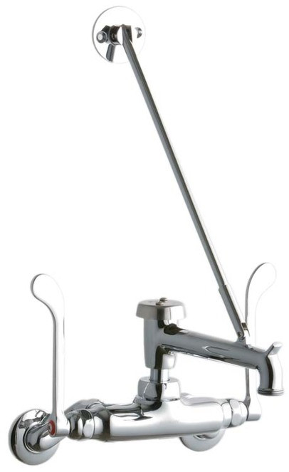 Elkay LK945BP07T6T Wall Mount Faucet, 3"-8" Adjustable  Centers