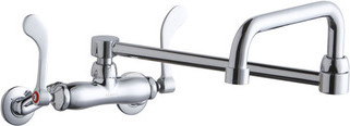 Elkay LK945DS20T4T Wall Mount Faucet, 3"-8" Adjustable  Centers