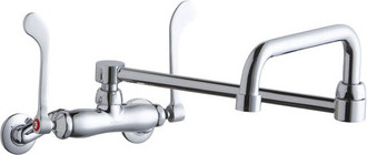 Elkay LK945DS20T6T Wall Mount Faucet, 3"-8" Adjustable  Centers
