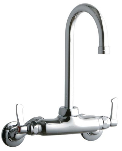 Elkay LK945GN05L2T Wall Mount Faucet, 3"-8" Adjustable  Centers