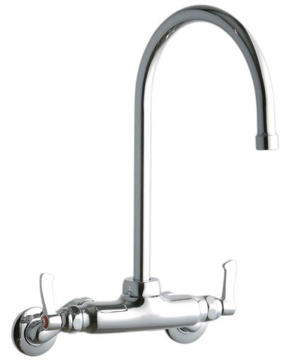 Elkay LK945GN08L2T Wall Mount Faucet, 3"-8" Adjustable  Centers