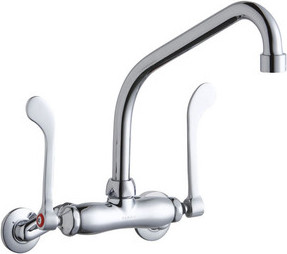 Elkay LK945HA08T6T Wall Mount Faucet, 3"-8" Adjustable  Centers