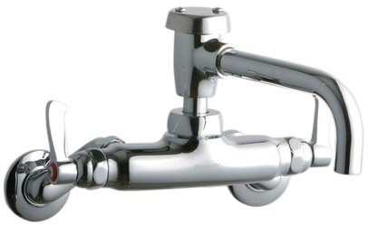Elkay LK945VS07L2T Wall Mount Faucet, 3"-8" Adjustable  Centers