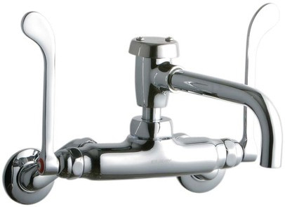 Elkay LK945VS07T6T Wall Mount Faucet, 3"-8" Adjustable  Centers
