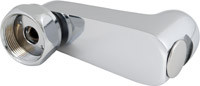 Chicago RJKABCP 2-1/2" Offset Supply Arm with Integral Shut-off Stop  with 1/2" NPT Female Thread Inlet