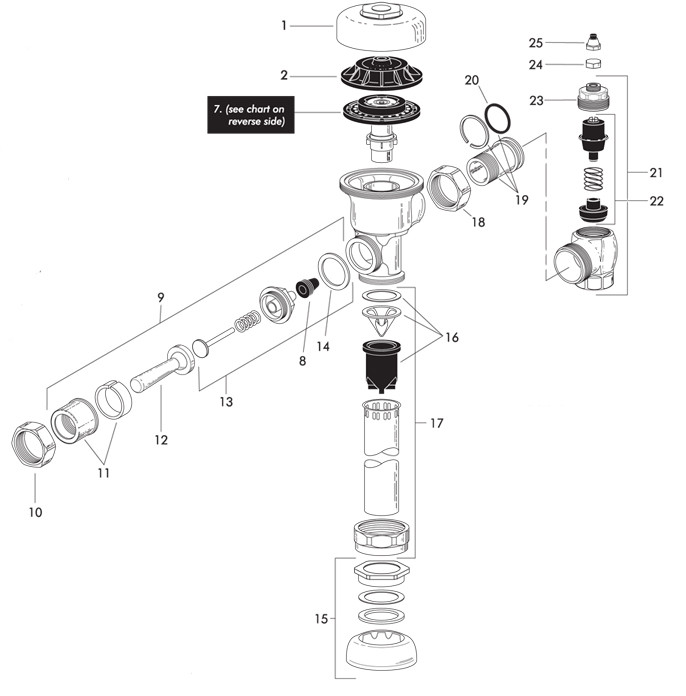 Sloan Regal Valve Parts Breakdown