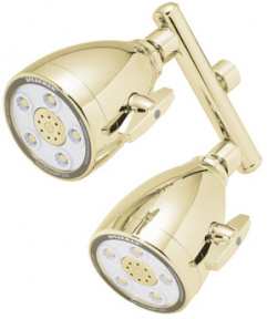 Speakman S-2222-BB 5-Jet Anystream 2000 Dual Showerhead - Bright Brass (Discontinued)