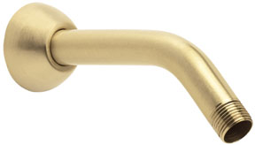 Speakman S-2500-SB 7" Brass Arm & Flange w/ 1/2" MNPT Inlet & Outlet - Brushed Brass