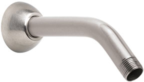 Speakman S-2500-SN 7" Brass Arm & Flange w/ 1/2" MNPT Inlet & Outlet - Brushed Nickel