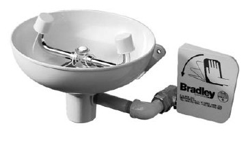 Bradley S19-220BPT Eyewash (with Stainless Steel Receptor, Tailpiece, and P-Trap)