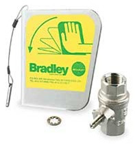 Bradley S30-072 Stainless Steel Eyewash Handle & Valve