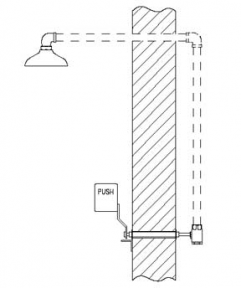 Speakman SE-242 Frostproof Wall-Mounted Drench Shower (Discontinued)