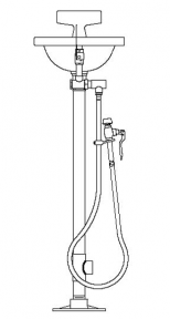 Speakman SE-430 Pedestal-Mounted Eye/Face Wash