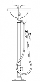 Speakman SE-431 Pedestal-Mounted Eye/Face Wash