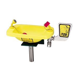 Speakman SE-506 Wall-Mounted Eyewash (with Rectangular Plastic Receptor)