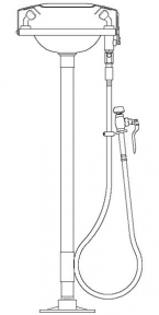 Speakman SE-535 Pedestal-Mounted Eyewash