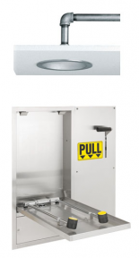Speakman SE-575-DP-237 Swing Down-Activated Wall-Mounted Combination Drench Shower & Eyewash