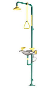 Speakman SE-603 Combination Drench Shower & Eye/Face Wash (with Impeller Action Showerhead)