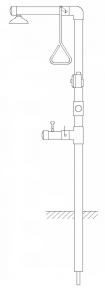 Speakman SE-6100-C1D2 Freeze-Protected Combination Drench Shower & Eye/Face Wash