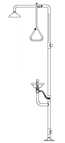 Speakman SE-617 Combination Drench Shower & Eyewash