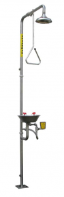 Speakman SE-625-ADA-SS Stay-Open Stainless Steel Combination Drench Shower & Eye/Face Wash