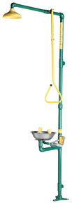 Speakman SE-693-ADA Combination Drench Shower & Eyewash (with Stainless Steel Receptor and Impeller Action Showerhead) (Discontinued)