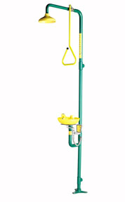 Speakman SE-697 Combination Drench Shower & Eyewash (with Plastic Receptor)