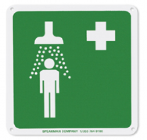 Speakman SGN2 Drench Shower Sign