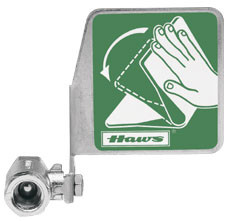 Haws SP229 Stainless Steel Ball Valve with Push Flag