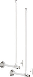 Chicago STC-51-12-PR-AB Angle Stop Compression Valve with Supply Tube and Loose Key Handle - One Pair