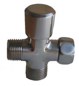 Speakman VS-111-BN Shower Diverter, 1/2" FNPS Inlet & 1/2 MNPS Outlet - Brushed Nickel