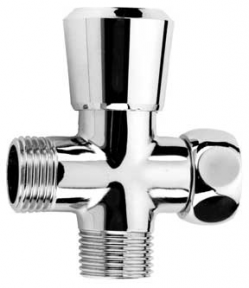 Speakman VS-111 Shower Diverter, 1/2" FNPS Inlet & 1/2 MNPS Outlet - Polished Chrome