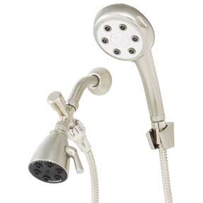 Speakman VS-112252-BN Combination Handheld Shower & Fixed Showerhead - Brushed Nickel 