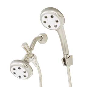Speakman VS-112620-BN Combination Handheld Shower & Fixed Showerhead - Brushed Nickel