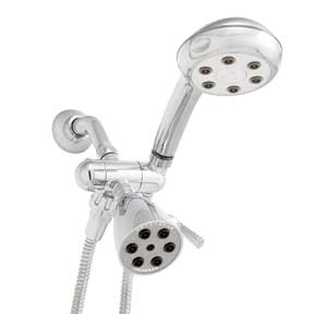 Speakman VS-222252 Combination Handheld & Fixed Showerhead w/ 3-way Diverter Bracket -  Polished Chrome