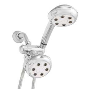 Speakman VS-222620 Combination Handheld & Fixed Showerhead w/ 3-way Diverter Bracket -  Polished Chrome