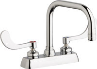 Chicago W4D-DB6AE35-317AB Hot and Cold Water Washboard Sink Faucet