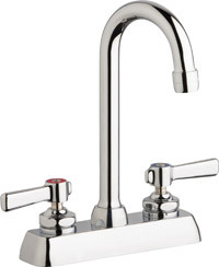 Chicago W4D-GN1AE35-369AB Hot and Cold Water Washboard Sink Faucet