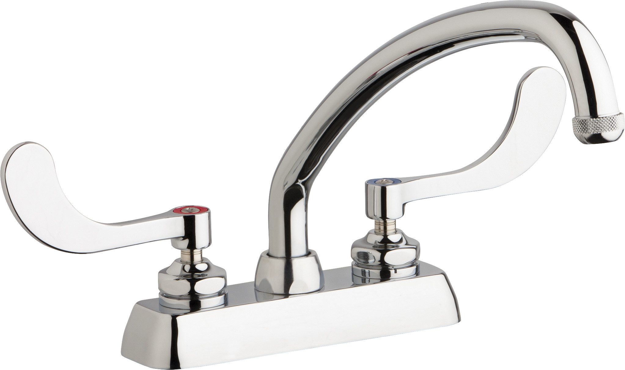 Chicago W4D-L9E1-317ABCP Hot and Cold Water Workboard Sink Faucet