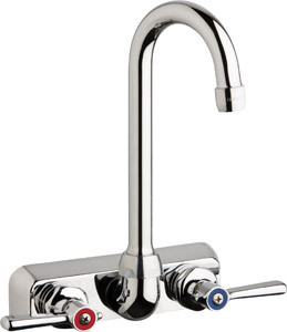 Chicago W4W-GN1AE35-369AB Hot and Cold Water Washboard Sink Faucet