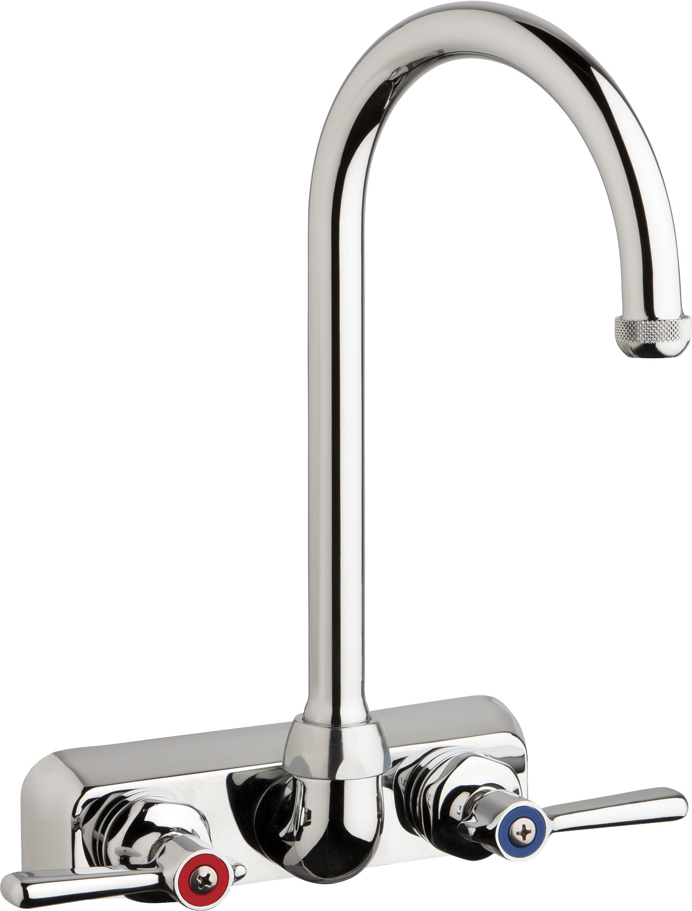 Chicago W4W-GN2AE1-369ABCP Hot and Cold Water Workboard Sink Faucet
