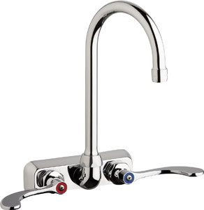 Chicago W4W-GN2AE35-317AB Hot and Cold Water Washboard Sink Faucet