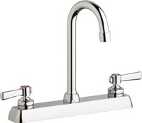 Chicago W8D-GN1AE35-369AB Hot and Cold Water Washboard Sink Faucet