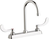 Chicago W8D-GN2AE35-317AB Hot and Cold Water Washboard Sink Faucet