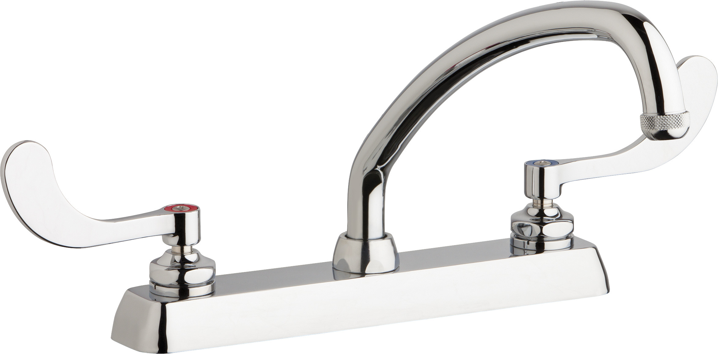 Chicago W8D-L9E1-317ABCP Hot and Cold Water Workboard Sink Faucet