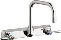 Chicago W8W-DB6AE35-369AB Hot and Cold Water Washboard Sink Faucet