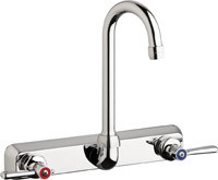Chicago W8W-GN1AE35-369AB Hot and Cold Water Washboard Sink Faucet